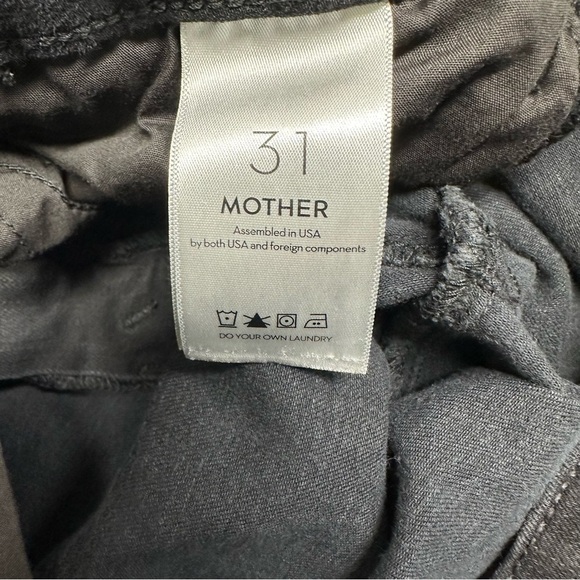 Mother the hustler ankle fray Women's Black Flare Jeans size 31 - Picture 8 of 11